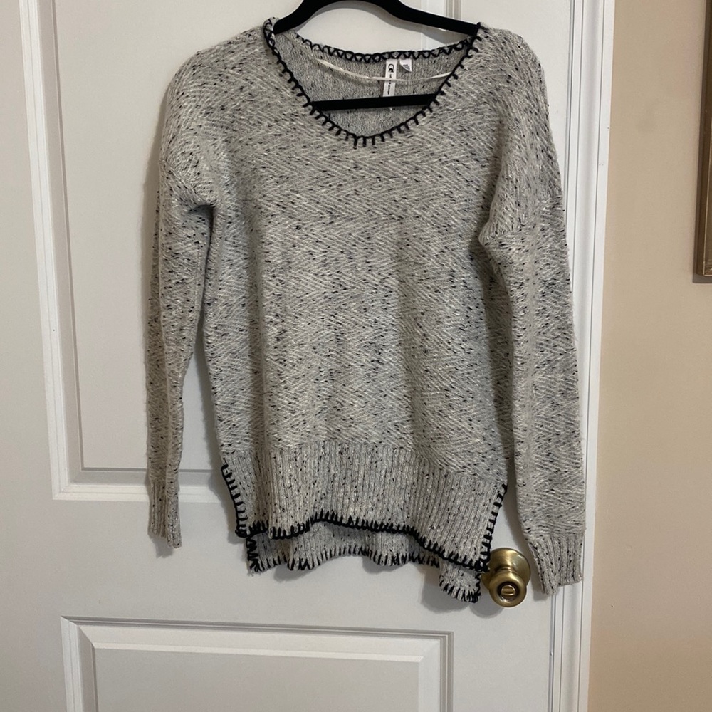 Oversized black and grey sweater